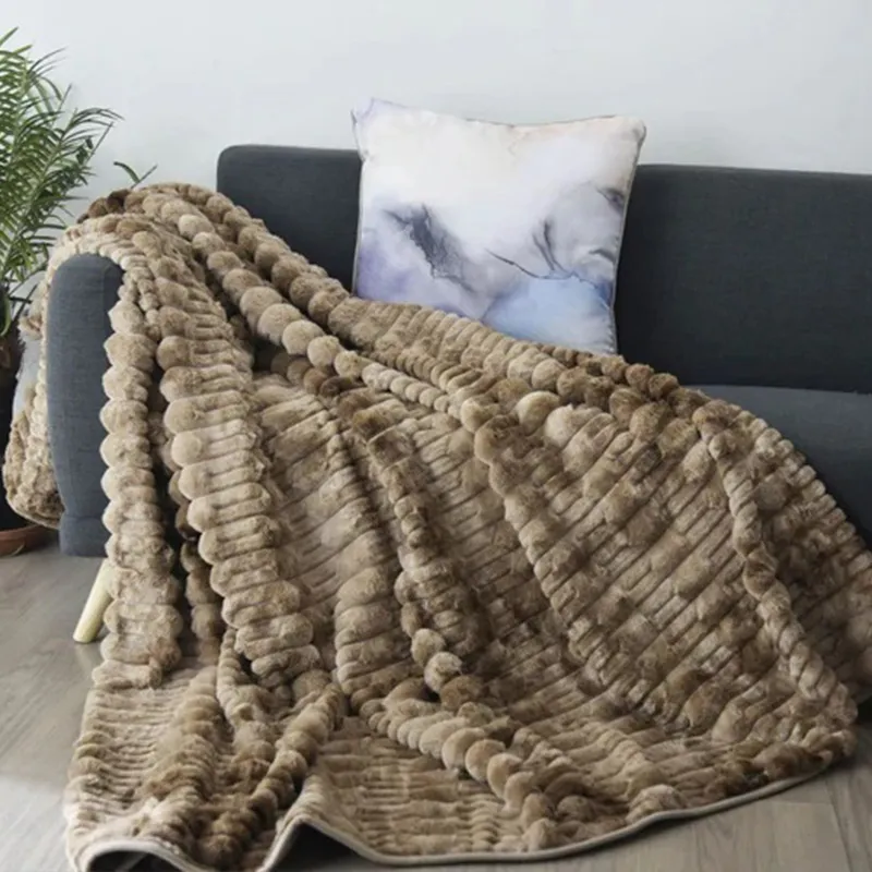 CLEOPATRA FAUX RABBIT FUR - 2 PLY QUEEN/KING